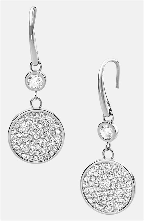 michael kors barrel earrings|michael kors silver drop earrings.